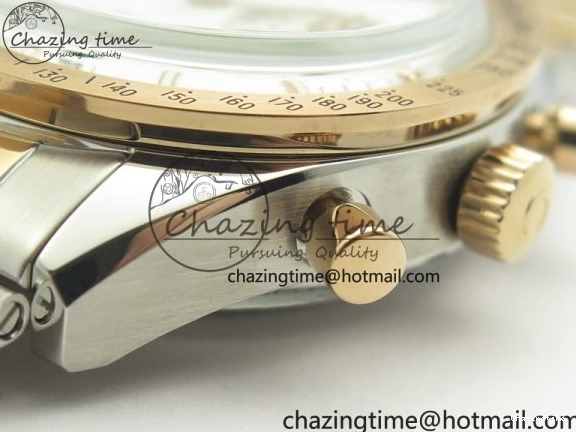 0106 Thermal Speedmaster ’57 Co-Axial SS RG OMF 1:1 Best Edition White Dial On SS RG Bracelet A9300 (Free Leather Strap) 8074